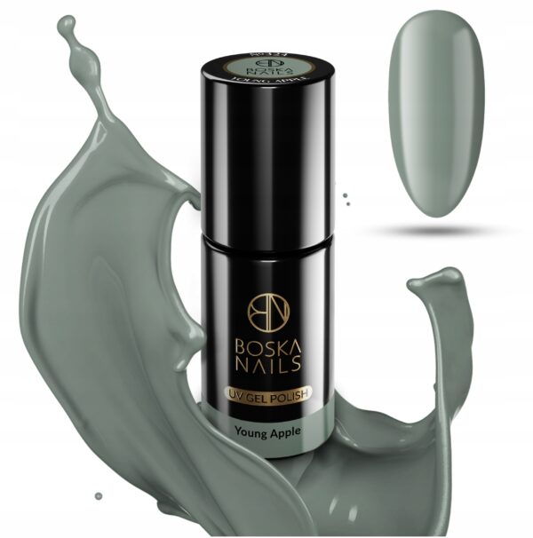 LAKIER HYBRYDOWY ZIELONY PASTEL BOSKA NAILS 6 ML Young Apple 324