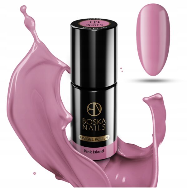 LAKIER HYBRYDOWY PINK ISLAND RÓŻOWY BOSKA NAILS UV/LED 6 ML 335