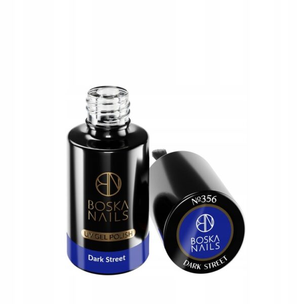 LAKIER HYBRYDOWY DARK STREET CIEMNY NIEBIESKI 6 ML BOSKA NAILS UV LED 356 - obrazek 2