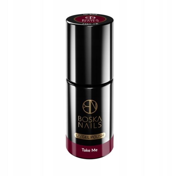 LAKIER HYBRYDOWY CZERWONY TAKE ME 309 BOSKA NAILS 6 ML - obrazek 3