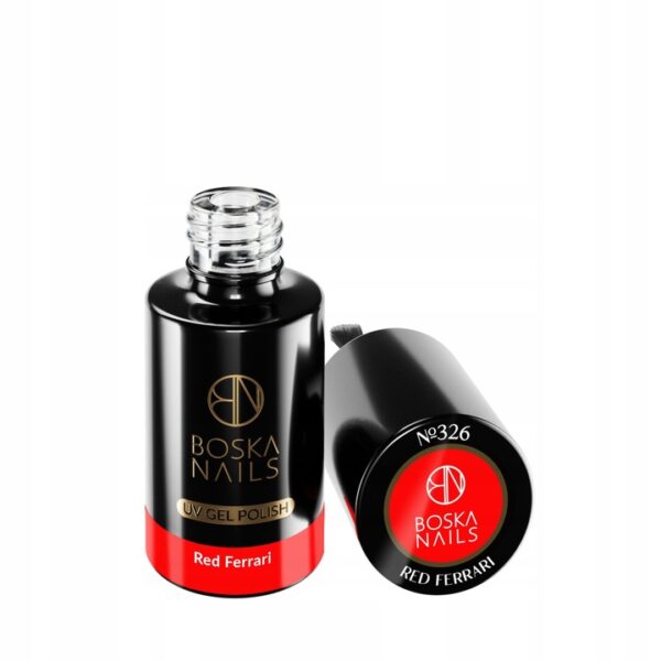 LAKIER HYBRYDOWY UV/LED CZERWONY 6ML BOSKA NAILS Red Ferrari 326 - obrazek 3