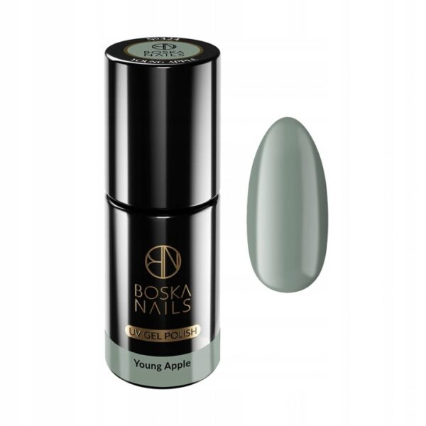 LAKIER HYBRYDOWY ZIELONY PASTEL BOSKA NAILS 6 ML Young Apple 324 - obrazek 4