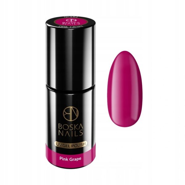 LAKIER HYBRYDOWY UV LED PINK GRAPE Ciemny Różowy 6ml BOSKA NAILS UV LED 352 - obrazek 4