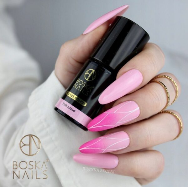 LAKIER HYBRYDOWY PINK ISLAND RÓŻOWY BOSKA NAILS UV/LED 6 ML 335 - obrazek 3