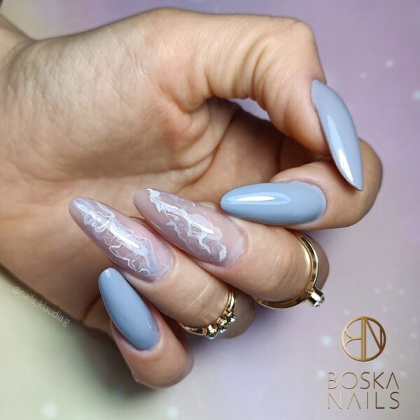LAKIER HYBRYDOWY SZARY Gray Bomb 6 ML BOSKA NAILS UV/LED 338 - obrazek 3