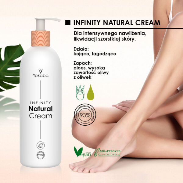 INFINITY NATURAL CREAM YOKABA 500 ML - obrazek 3